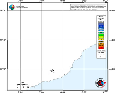 Mappa MCS - territori località