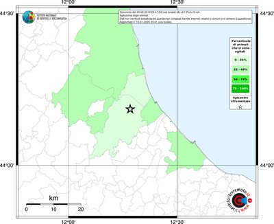 Mappa territorio comunale con almeno 3 questionari