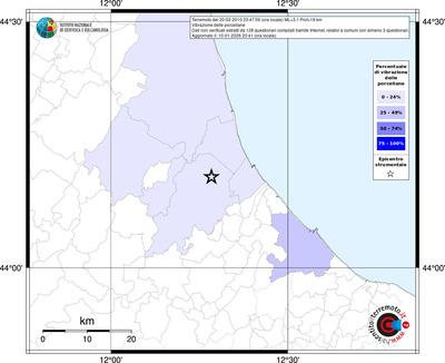 Mappa territorio comunale con almeno 3 questionari