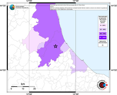 Mappa territorio comunale con almeno 3 questionari