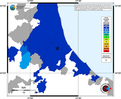 Mappa EMS - territori comuni