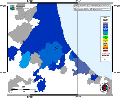 Mappa MCS - territori comuni