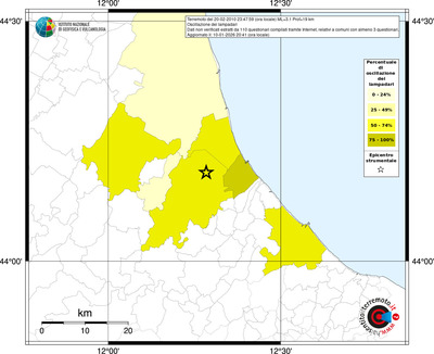 Mappa territorio comunale con almeno 3 questionari