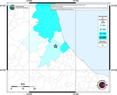 Mappa territorio comunale con almeno 3 questionari