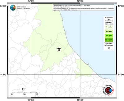 Mappa territorio comunale con almeno 3 questionari