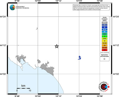 Mappa EMS - territori località