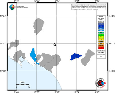 Mappa EMS - territori comuni