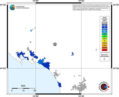 Mappa EMS - territori località