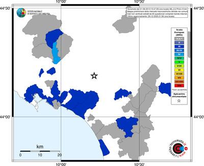 Mappa EMS - territori comuni
