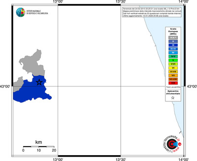 Mappa EMS - territori comuni