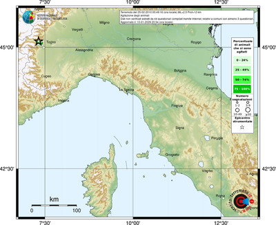 Mappa comuni con almeno 3 questionari