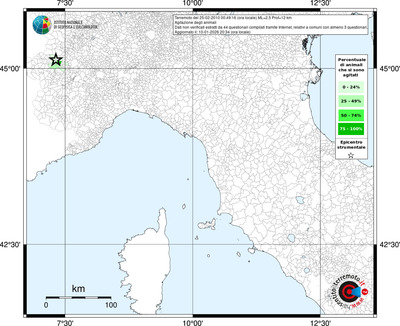 Mappa territorio comunale con almeno 3 questionari