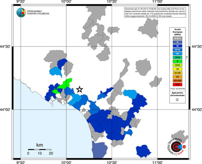 Mappa EMS - territori comuni