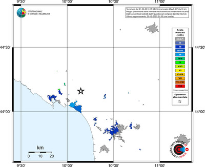 Mappa MCS - territori località