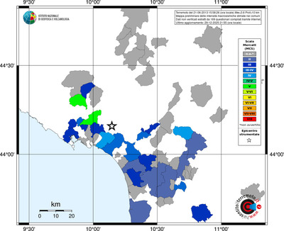 Mappa MCS - territori comuni