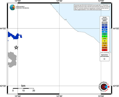 Mappa EMS - territori comuni