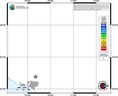 Mappa EMS - territori comuni