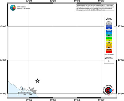 Mappa MCS - territori località