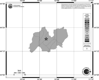 Mappa EMS - territori comuni