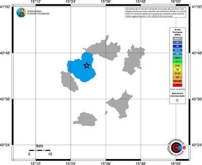 Mappa EMS - territori comuni