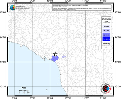Mappa territorio comunale con almeno 3 questionari