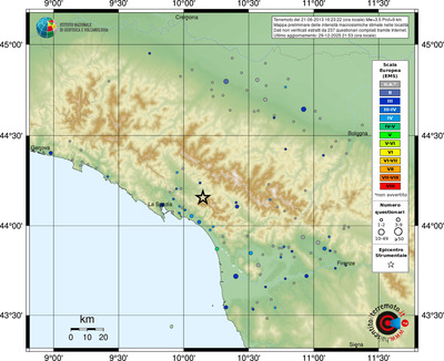 Mappa EMS - località