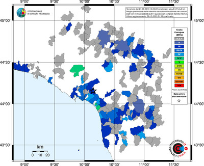Mappa EMS - territori comuni
