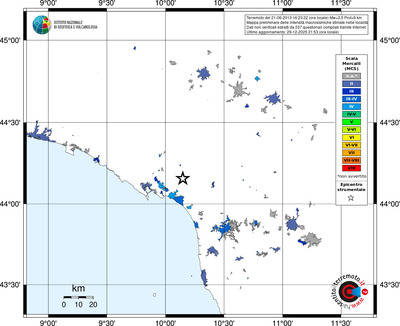 Mappa MCS - territori località