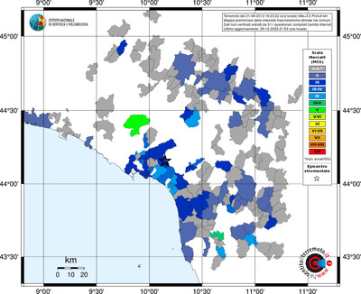 Mappa MCS - territori comuni