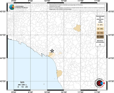 Mappa territorio comunale con almeno 3 questionari