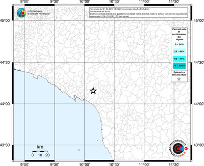 Mappa territorio comunale con almeno 3 questionari