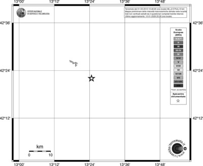 Mappa EMS - territori località