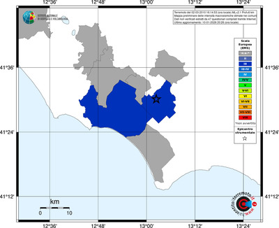 Mappa EMS - territori comuni