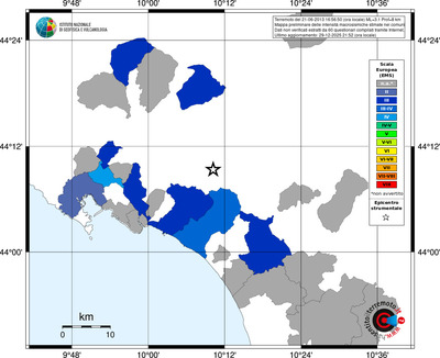 Mappa EMS - territori comuni