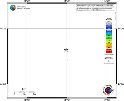 Mappa MCS - territori località