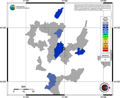Mappa MCS - territori comuni