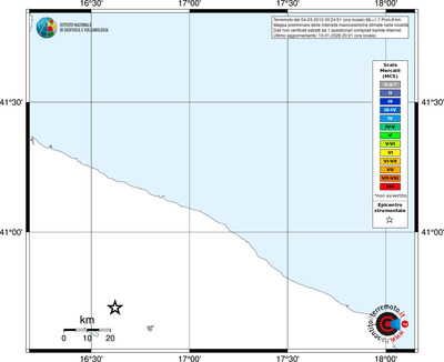 Mappa MCS - territori località