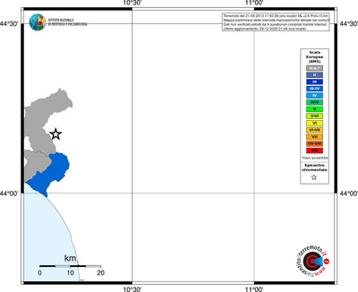 Mappa EMS - territori comuni