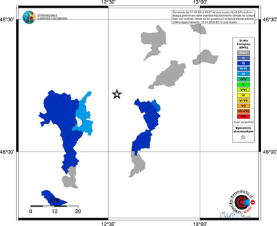 Mappa EMS - territori comuni
