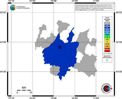 Mappa EMS - territori comuni