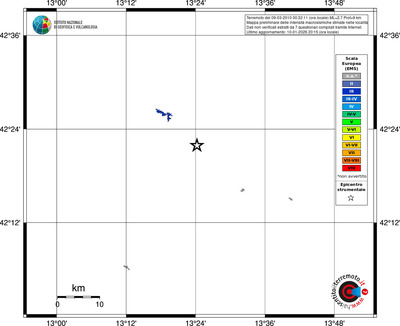 Mappa EMS - territori località