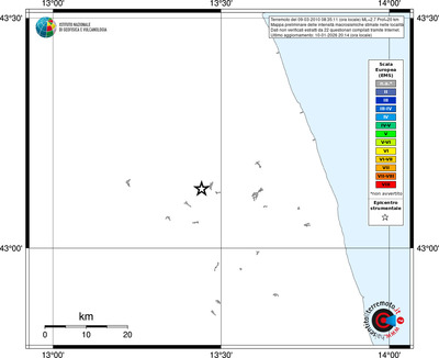 Mappa EMS - territori località