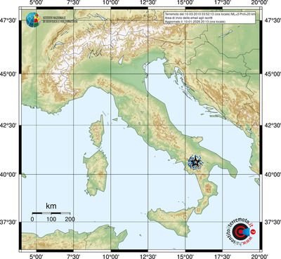 Area di invio delle email agli iscritti