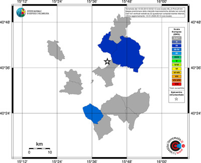 Mappa EMS - territori comuni