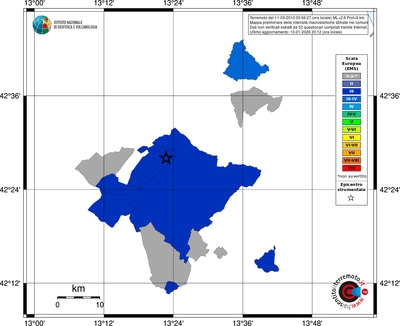 Mappa EMS - territori comuni