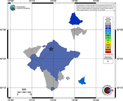 Mappa MCS - territori comuni