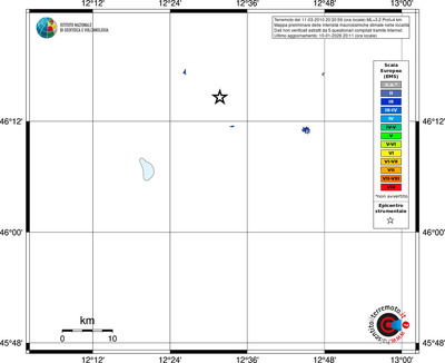 Mappa EMS - territori località