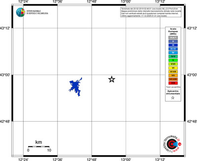 Mappa EMS - territori località