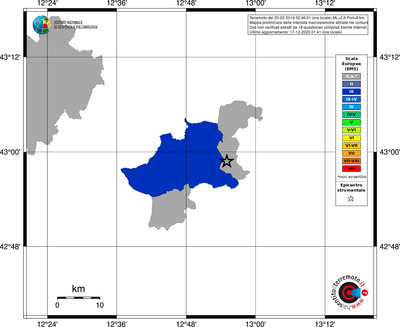 Mappa EMS - territori comuni