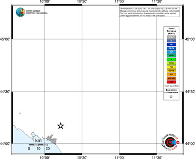 Mappa EMS - territori località